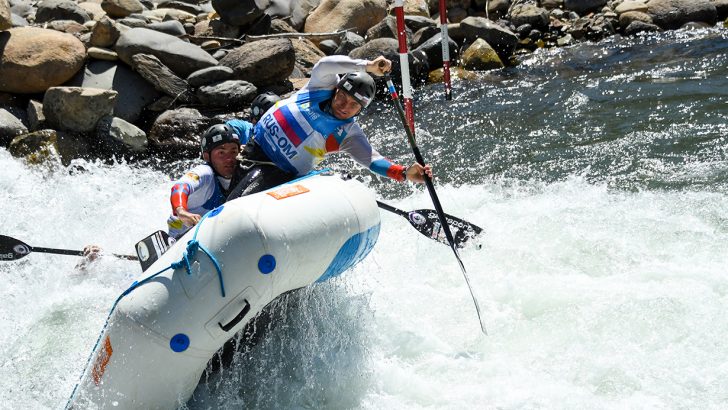 Mundial de rafting: intenso entrenamiento de slalom