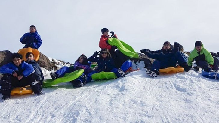 Adolescentes de Almafuerte conocieron la nieve